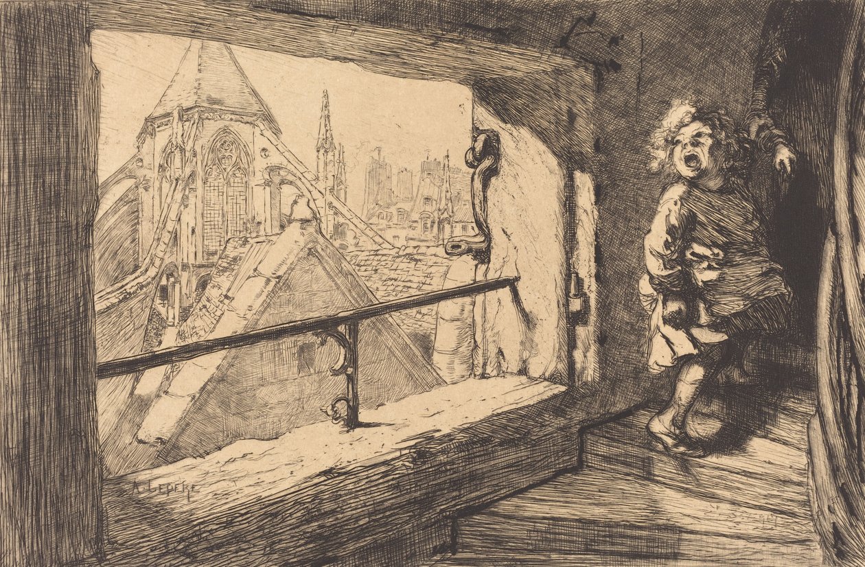 Die Dächer von Saint-Severin, 1889 von Auguste Lepere