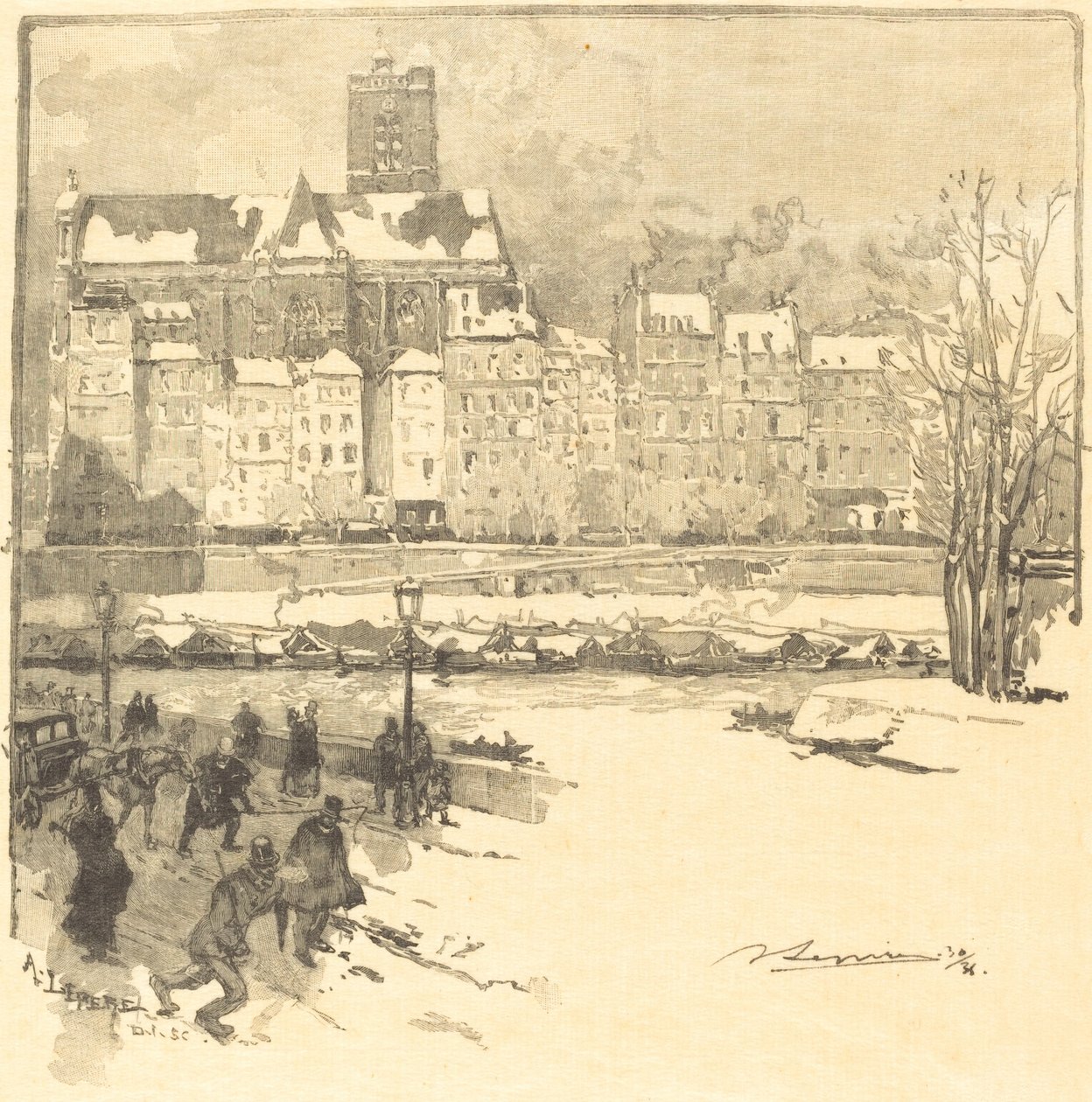 Kai des Hôtel de Ville von Auguste Lepere