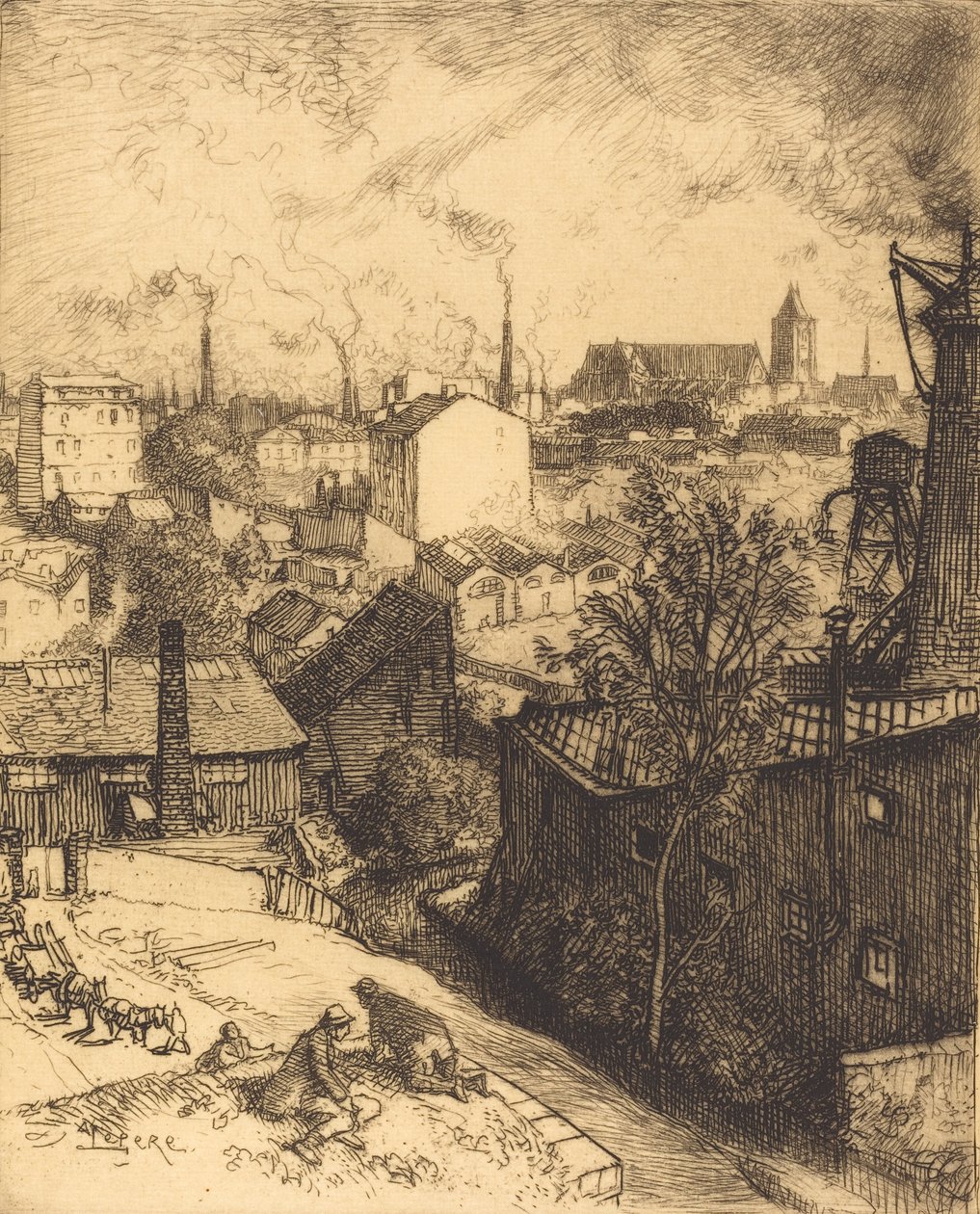 Erinnerung an St. Denis von Auguste Lepere