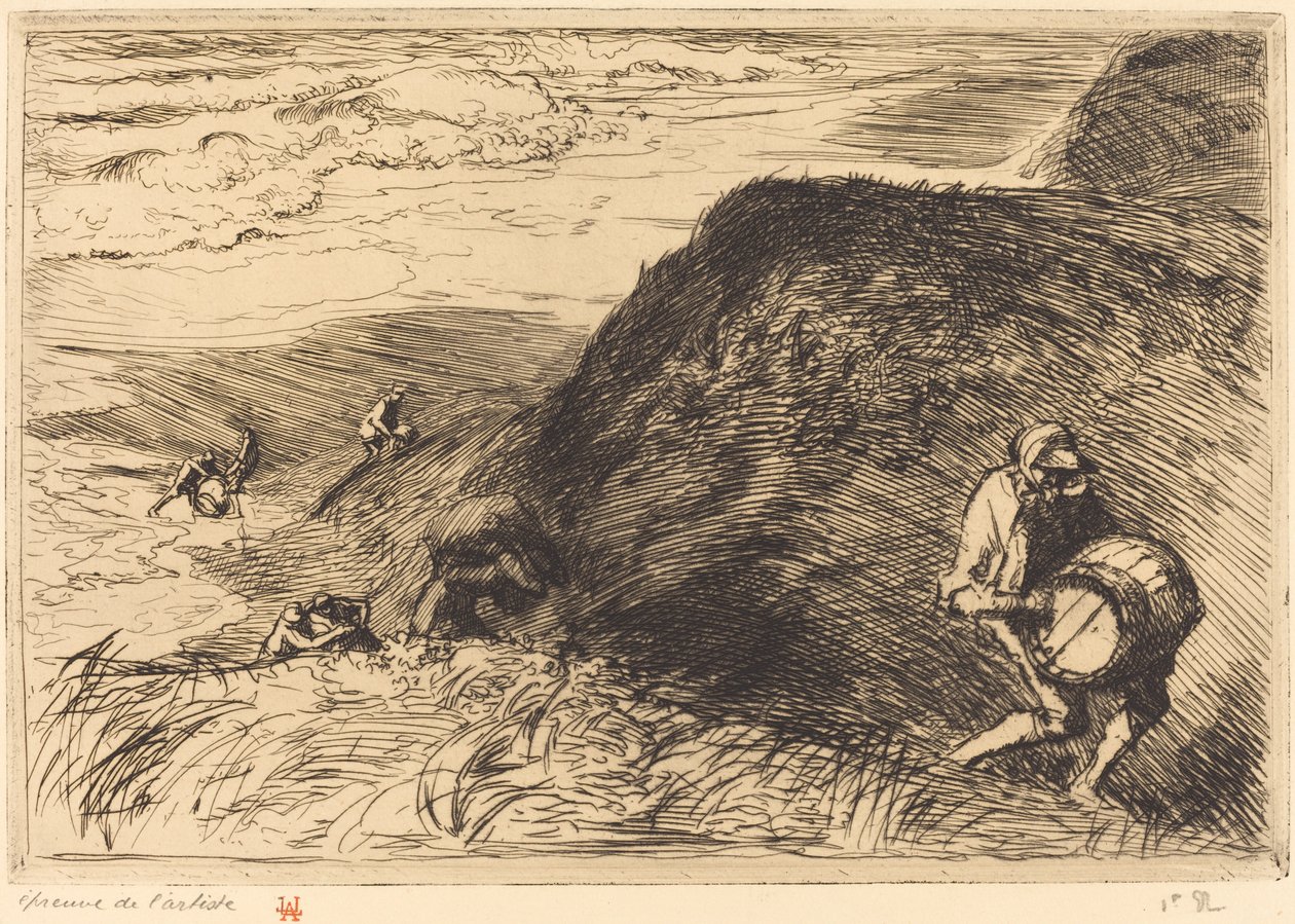 Wrackplünderer, Saint-Jean-de-Monts von Auguste Lepere