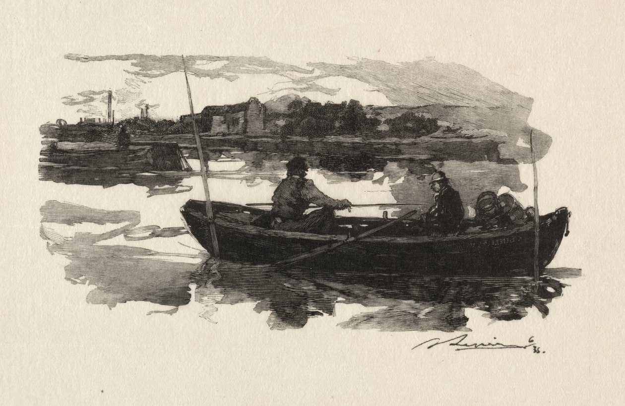 Am Ufer der Seine von Auguste Louis Lepère
