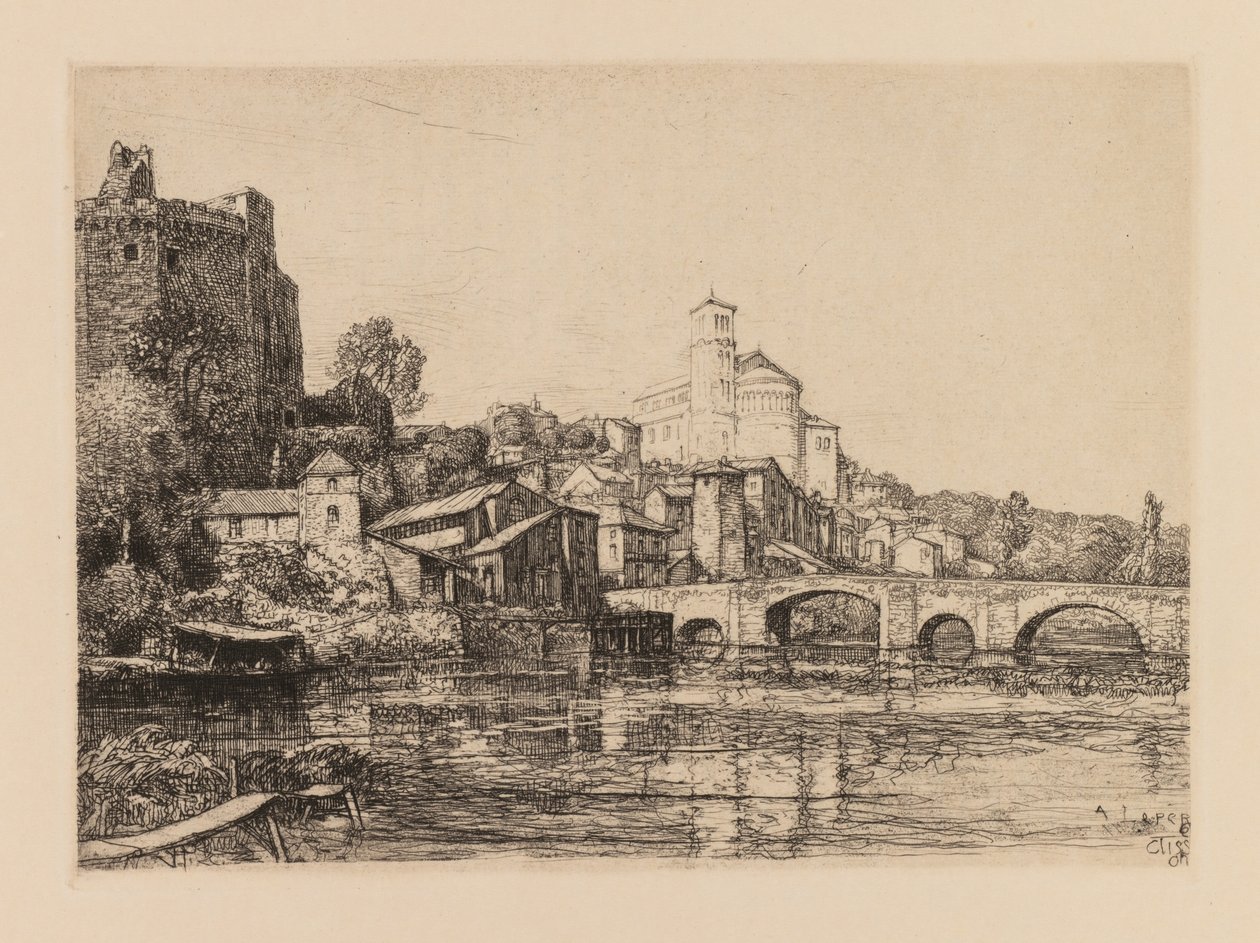 Auguste Lepère: Clisson Loire-Maritime, 1909 von Auguste Louis Lepère