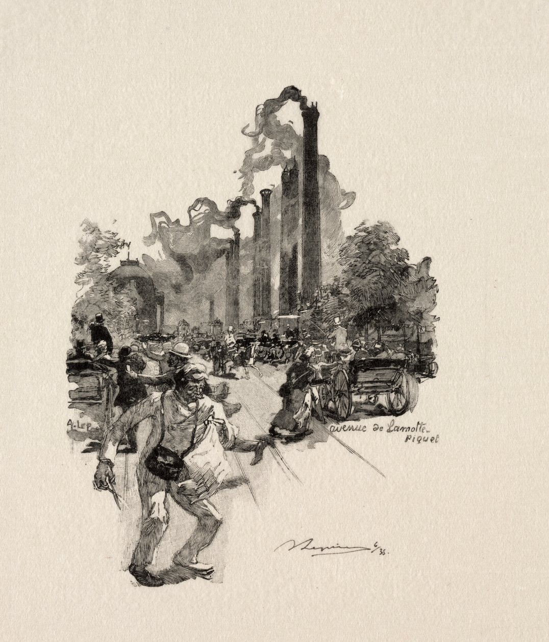 Avenue Lamotte-Piquet von Auguste Louis Lepère