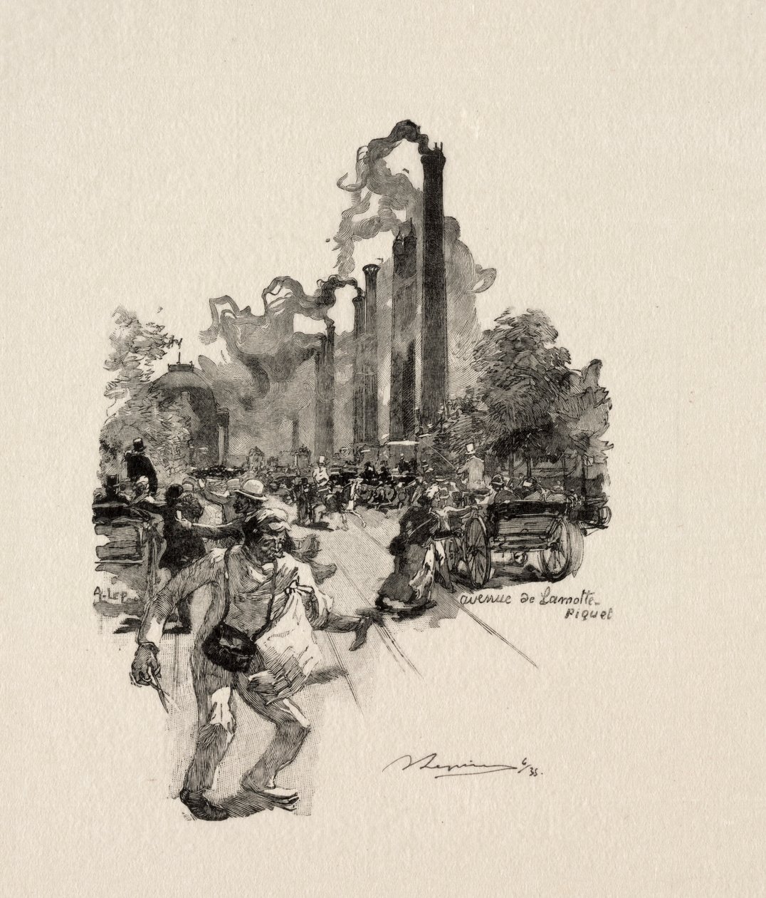 Avenue Lamotte - Piquet von Auguste Louis Lepère