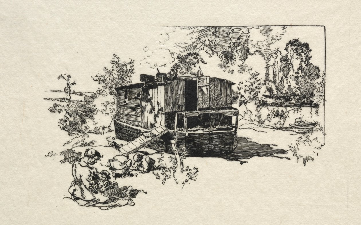 Bateau logement von Auguste Louis Lepère