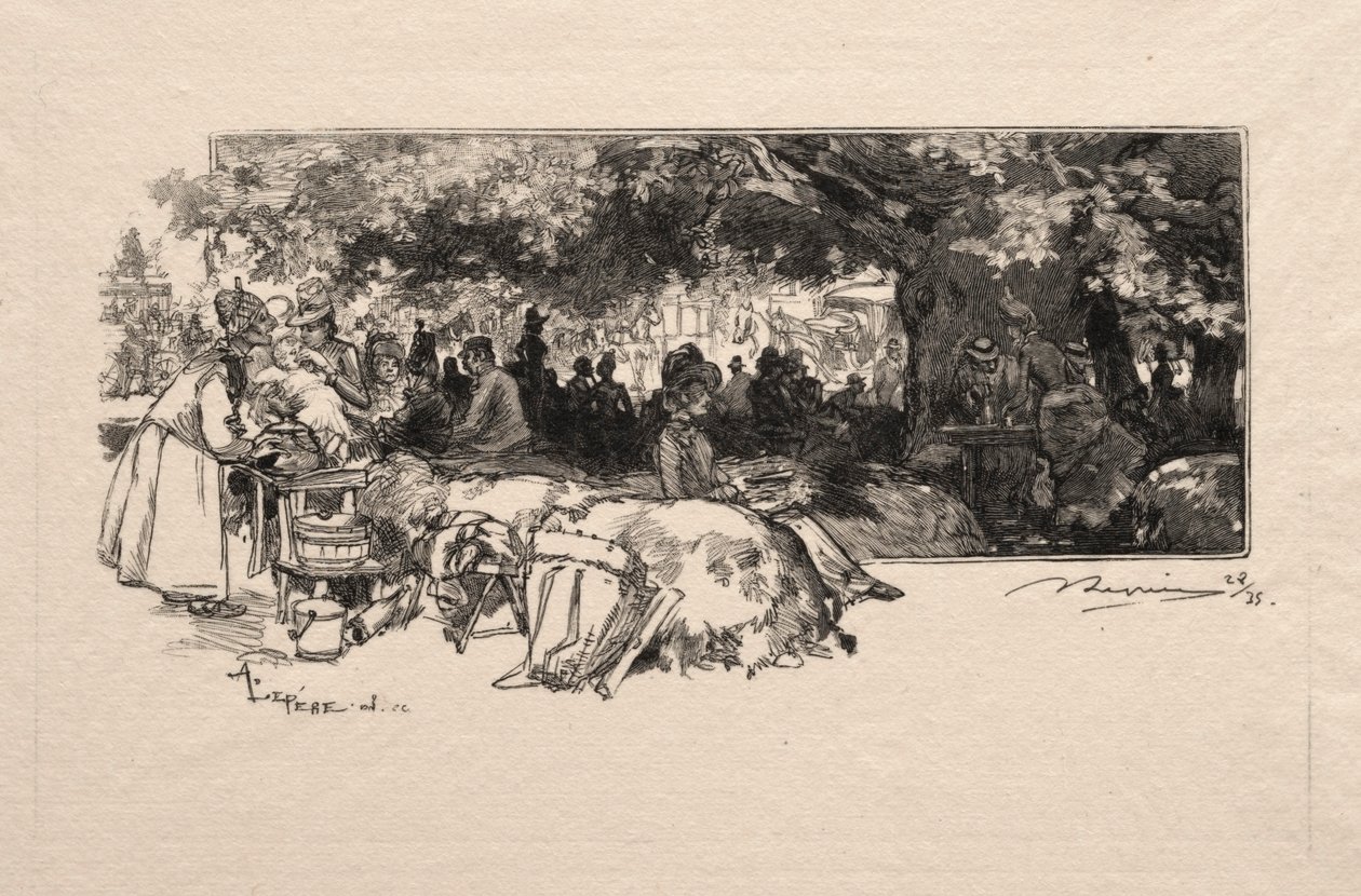 Cantine de la Mere Pichard, 1888 von Auguste Louis Lepère