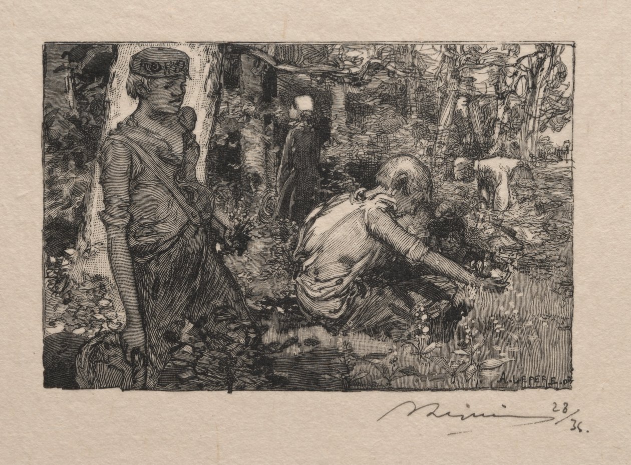 Maiglöckchensammlung von Auguste Louis Lepère