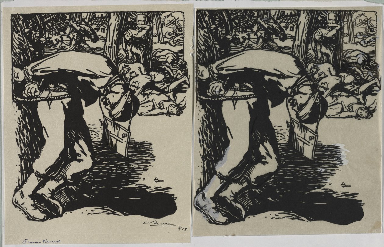 Franc-Tireurs, 1914 von Auguste Louis Lepère