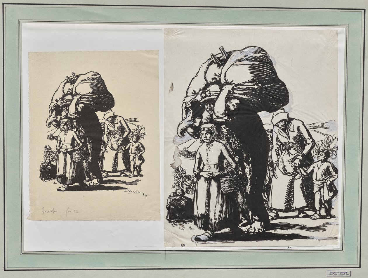 Flüchtlinge von Auguste Louis Lepère