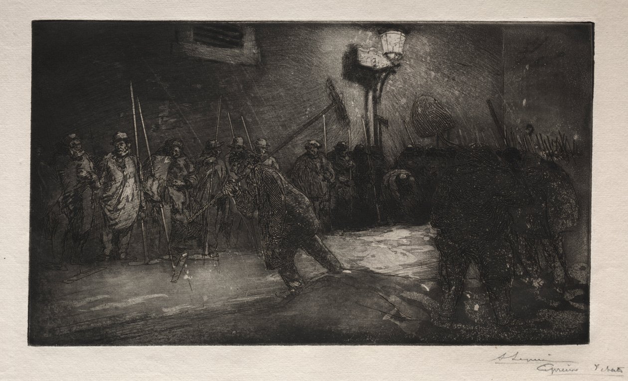 Der Ruf der Nachtkehrer von Auguste Louis Lepère
