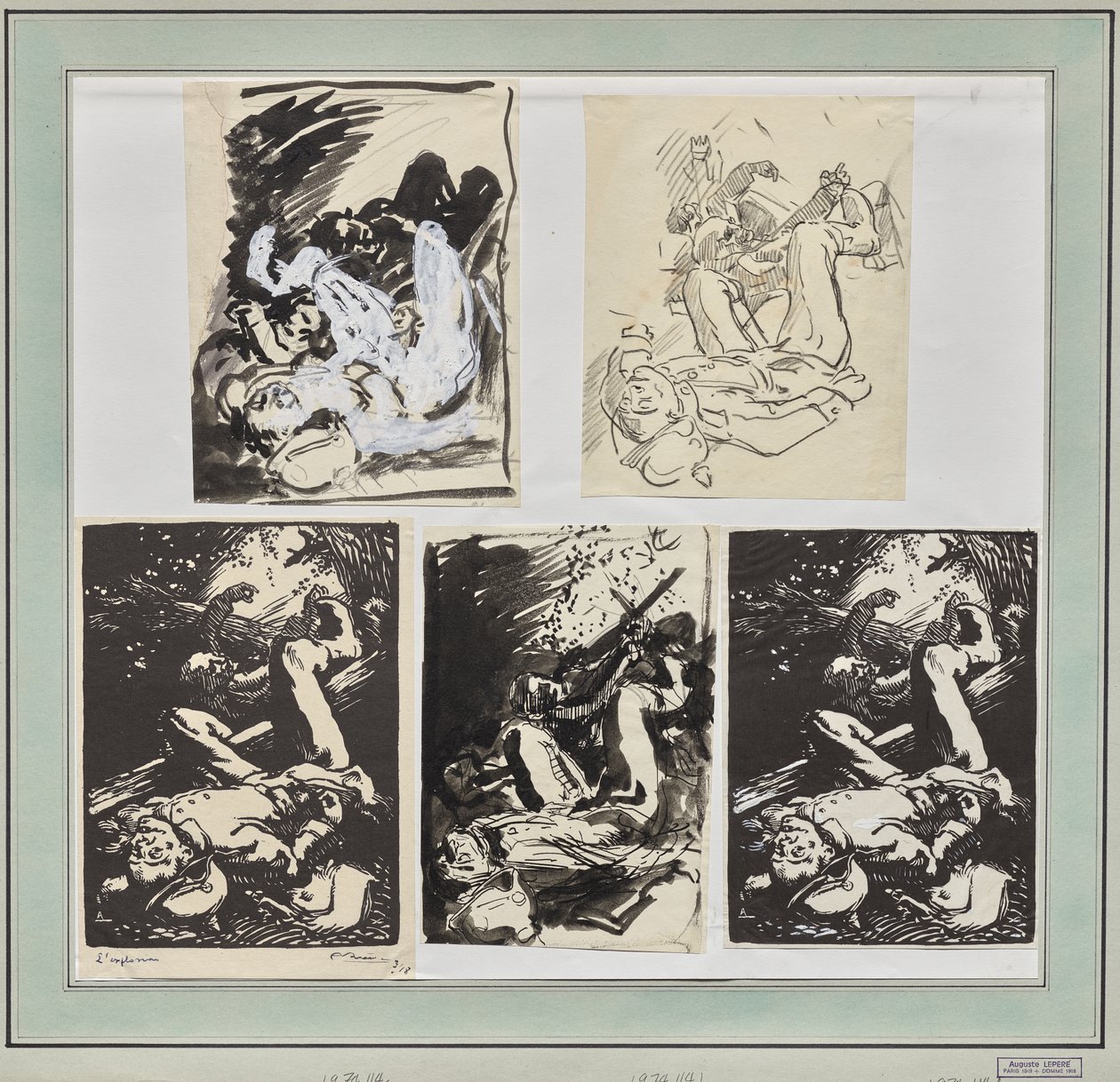 Die Explosion von Auguste Louis Lepère