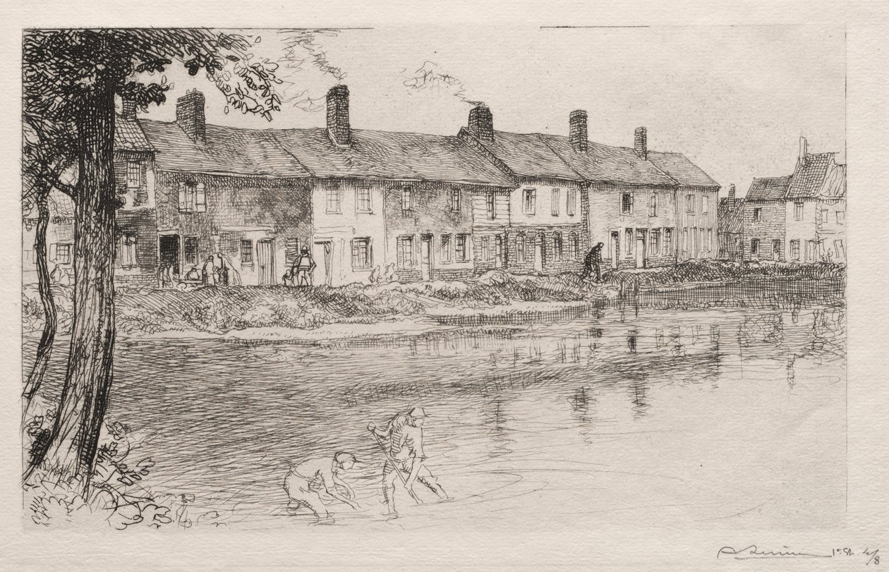 Der Teich der Wiese, Crèvecœur von Auguste Louis Lepère