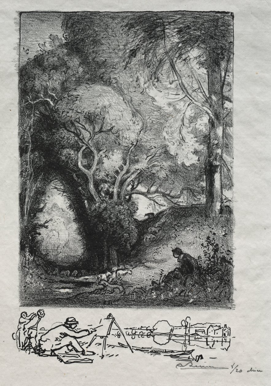 La Ravine im Juni von Auguste Louis Lepère