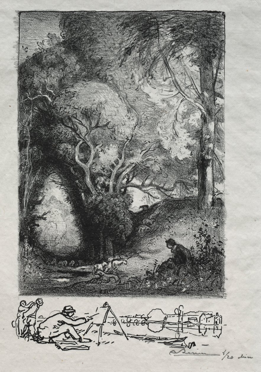 La Ravine im Juni von Auguste Louis Lepère