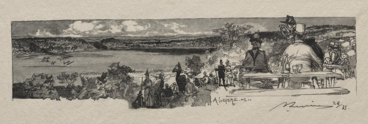 Das Tal der Solle von Auguste Louis Lepère