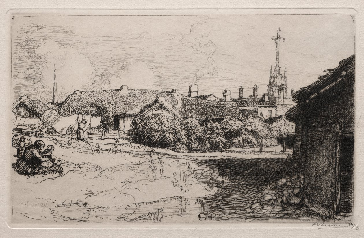 Der Kalvarienberg, St. Jean-de-Mont von Auguste Louis Lepère