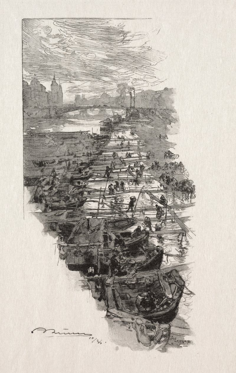 Der Apfelmarkt von Auguste Louis Lepère