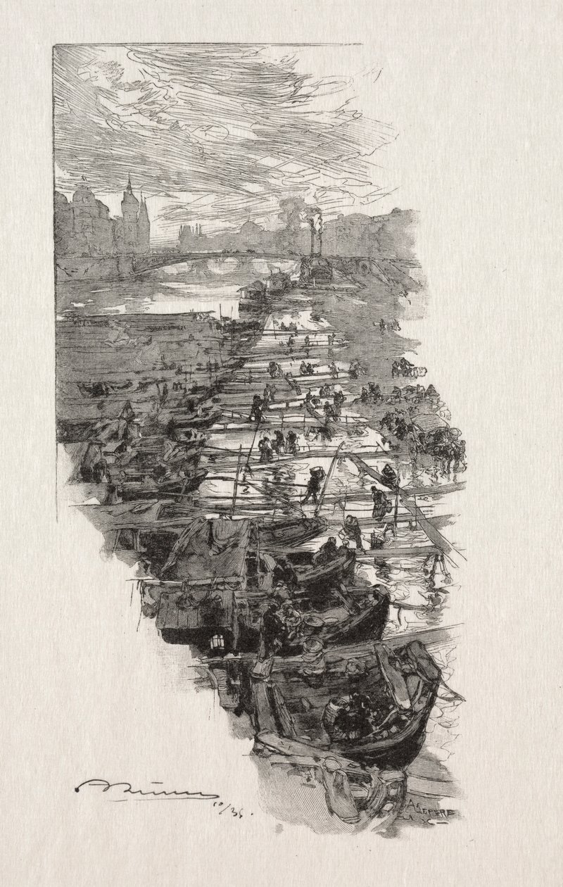 Der Apfelmarkt von Auguste Louis Lepère