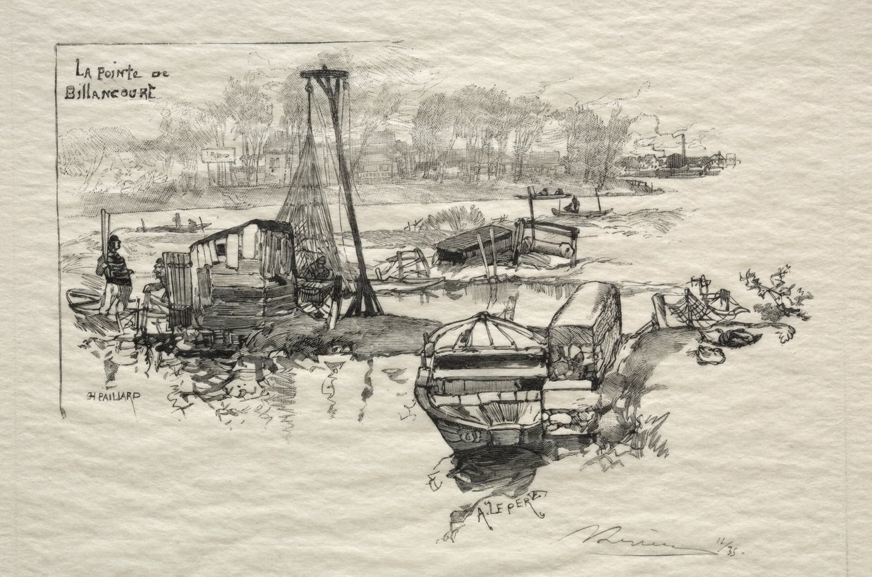 Le Point de Billancourt von Auguste Louis Lepère