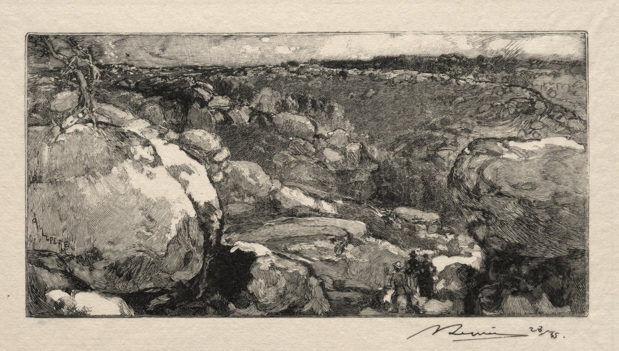 Der Zirkus des Long-Rocher von Auguste Louis Lepère