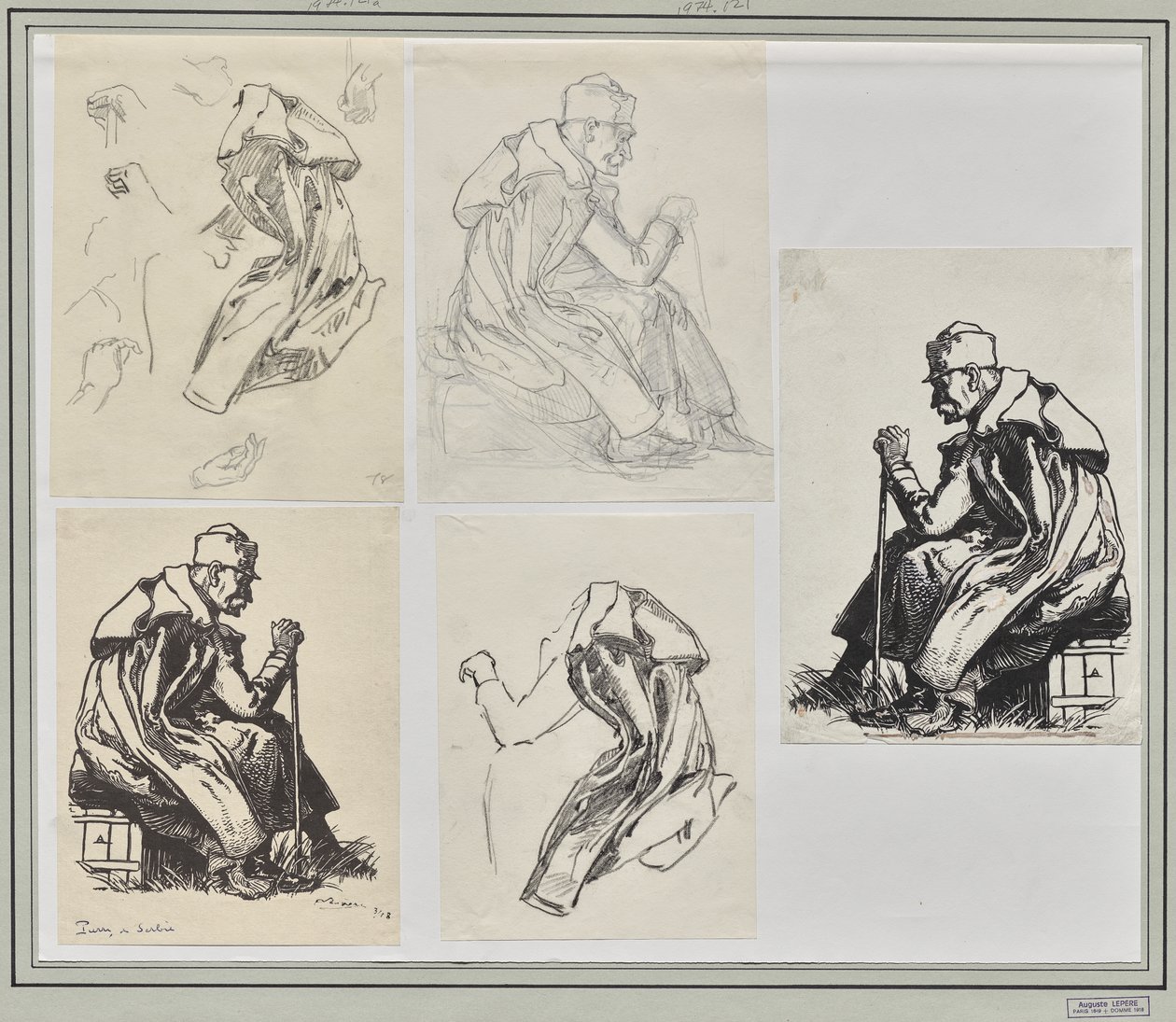 König Peter von Serbien von Auguste Louis Lepère
