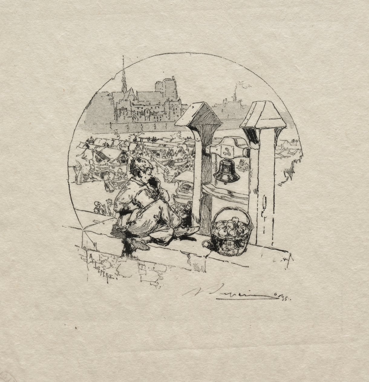 Apfelmarkt, Nr. 2 von Auguste Louis Lepère