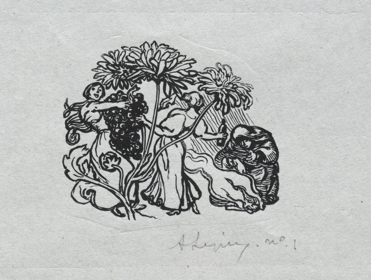 Pariser Almanach, 1897: Schlussstück, Herbst, 1897 von Auguste Louis Lepère