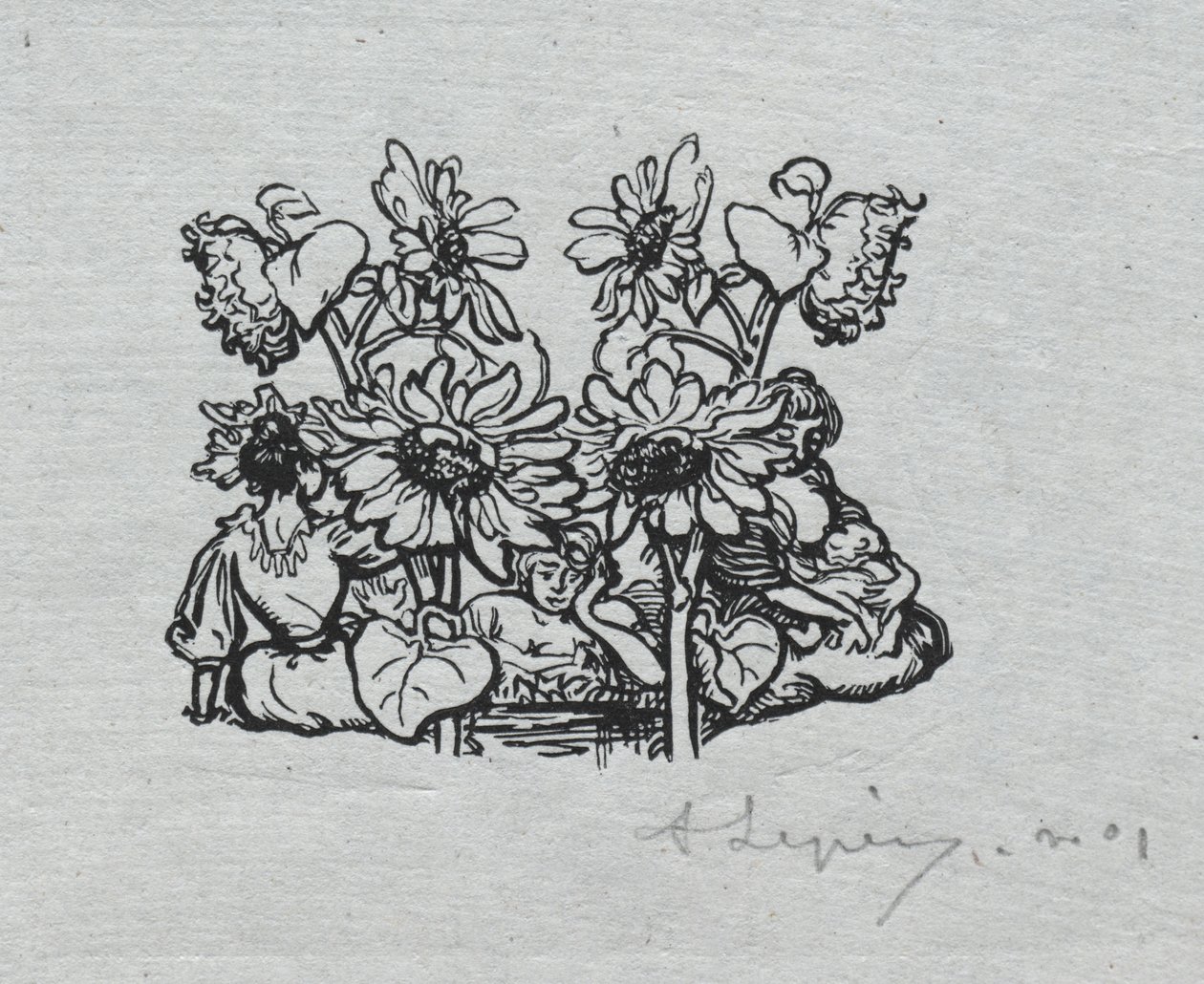 Pariser Almanach, 1897: Schlussstück, Sommer von Auguste Louis Lepère