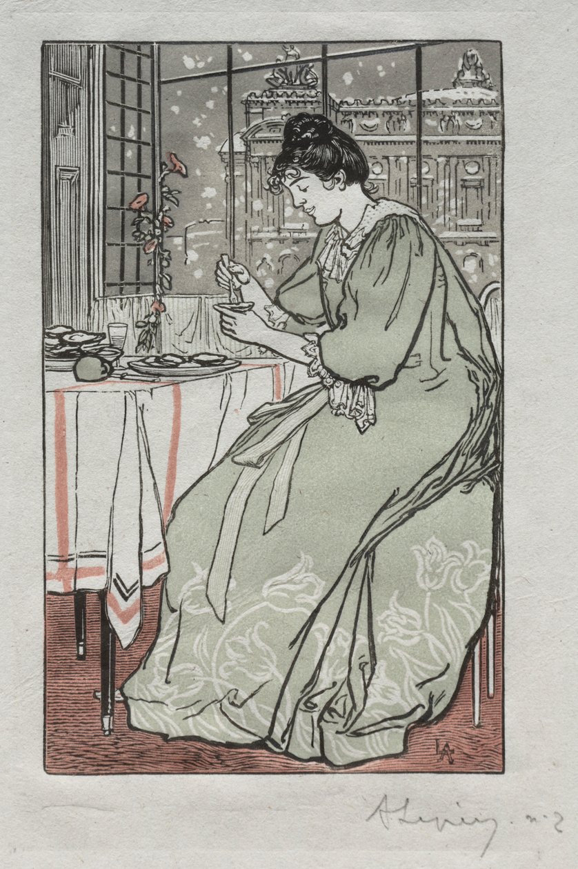 Pariser Almanach, 1897: Winter von Auguste Louis Lepère