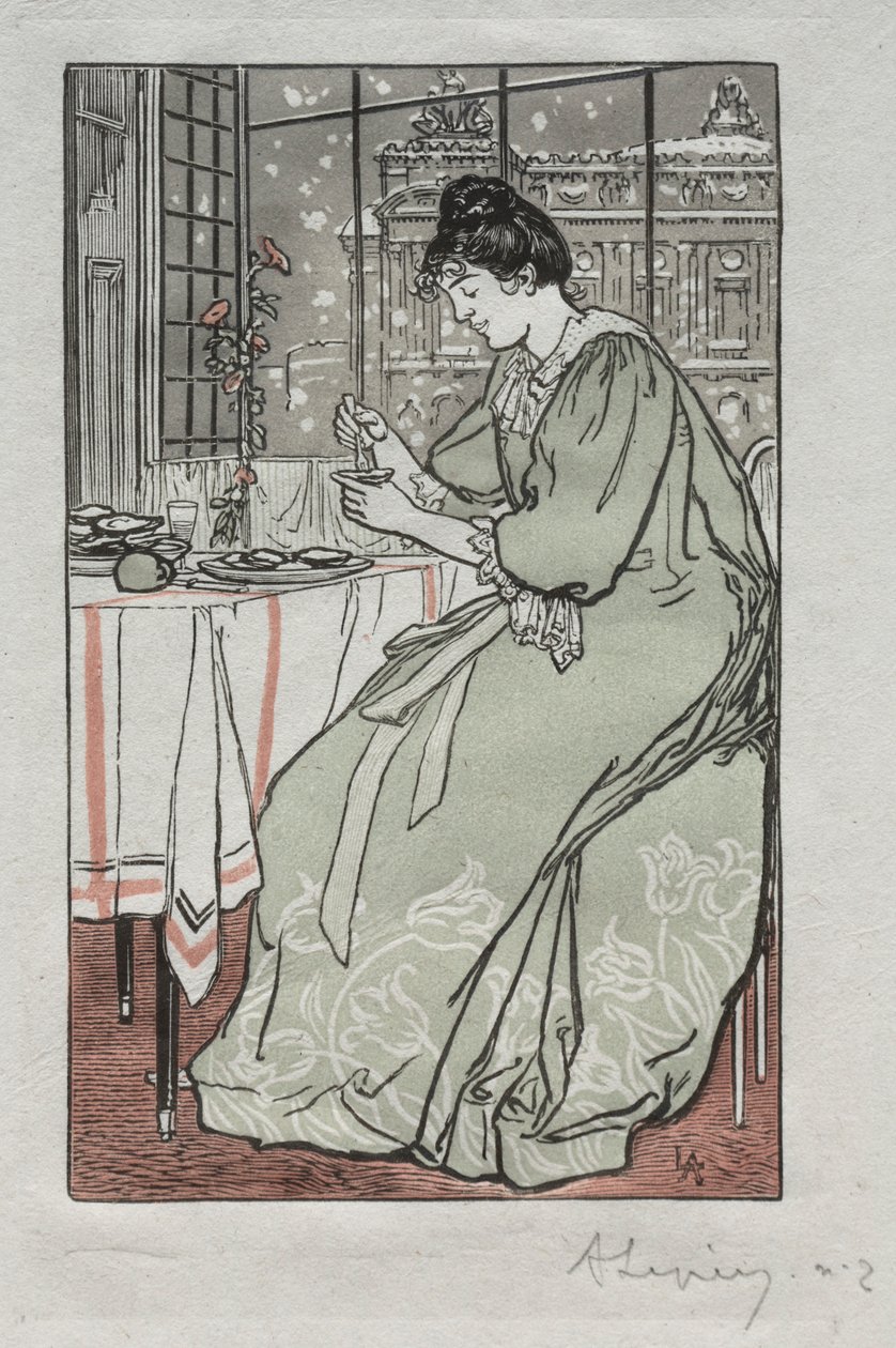 Pariser Almanach: Winter von Auguste Louis Lepère