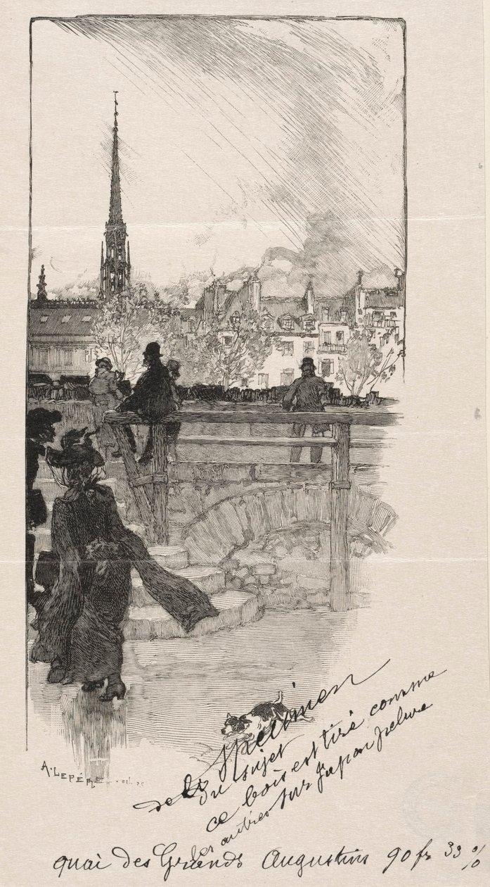 Quai des Grands Augustins von Auguste Louis Lepère