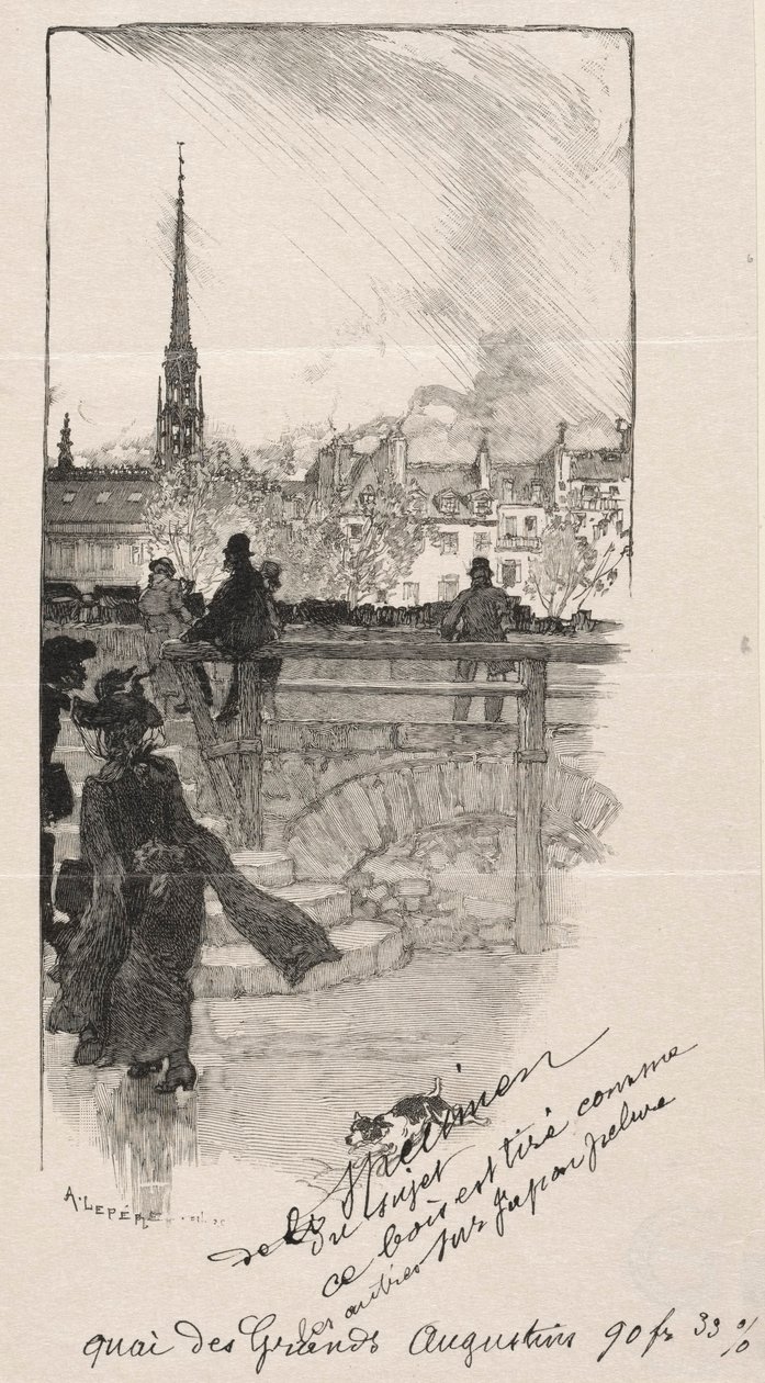 Quai des Grands Augustins von Auguste Louis Lepère