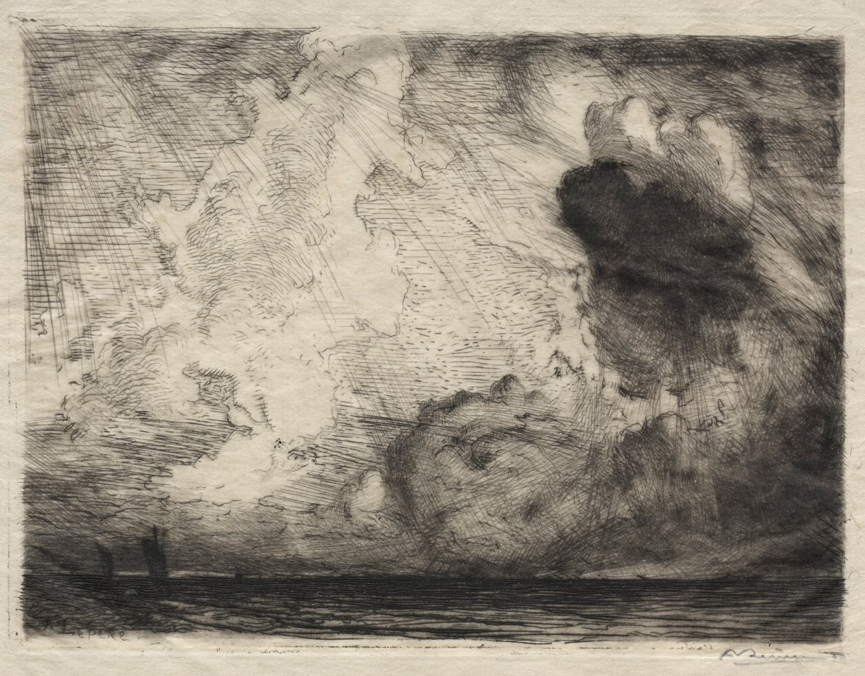 Meereslandschaft, 1911 von Auguste Louis Lepère