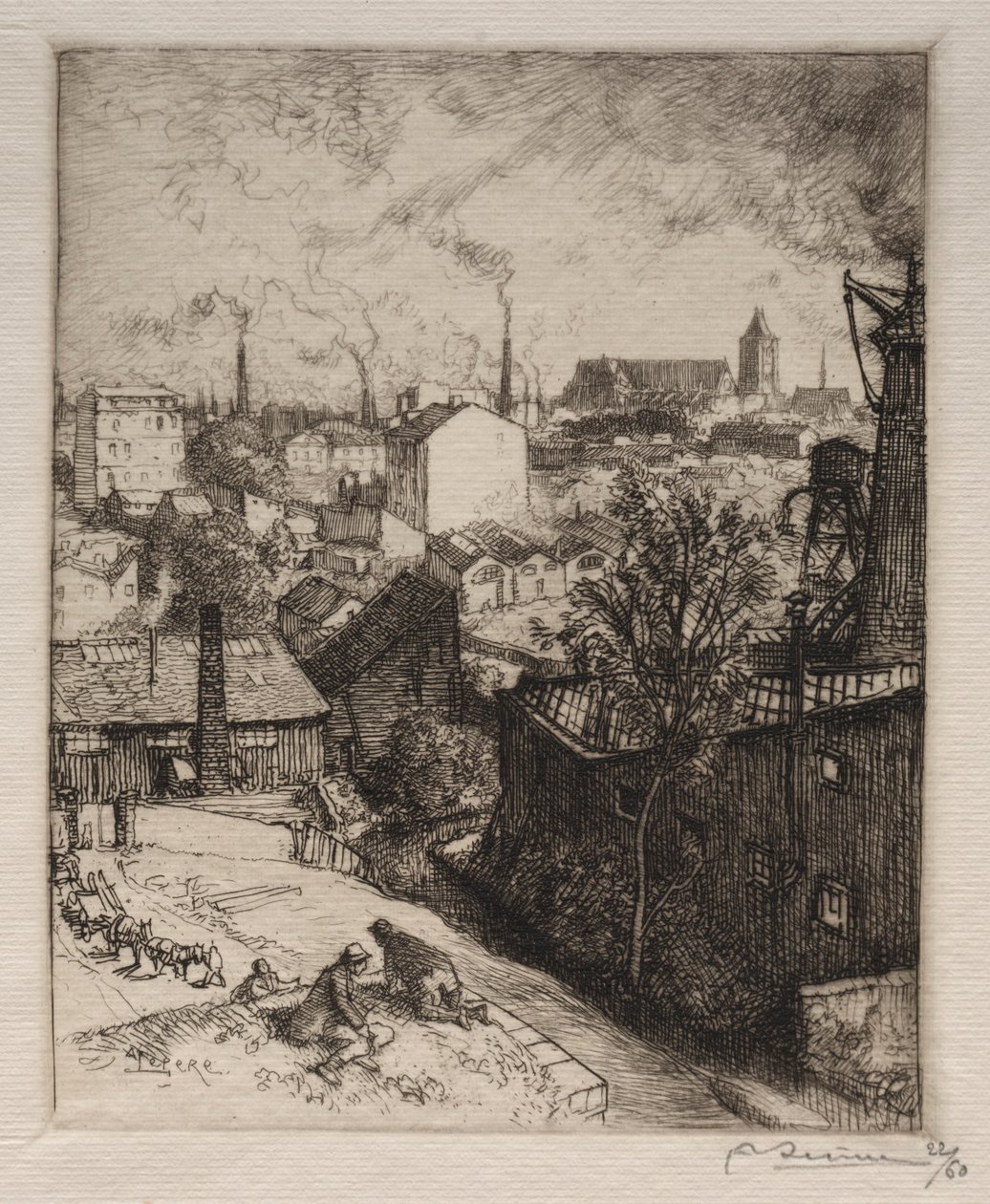 Souvenir de St. Denis, 1913 von Auguste Louis Lepère