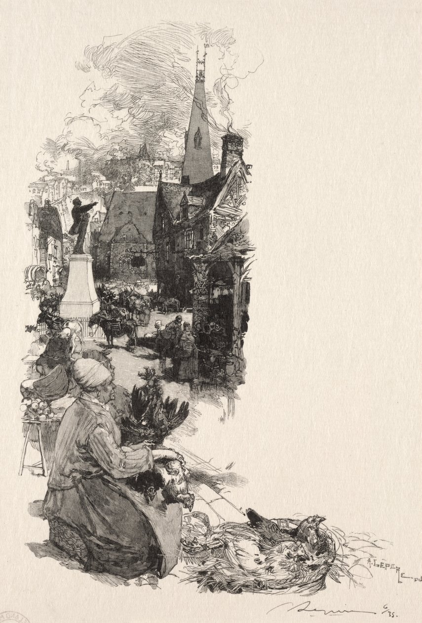 Statue eines großen Mannes von Auguste Louis Lepère