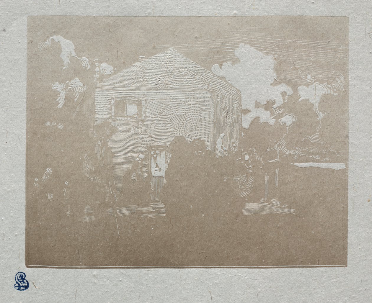 Die Bettler am letzten Haus von Auguste Louis Lepère