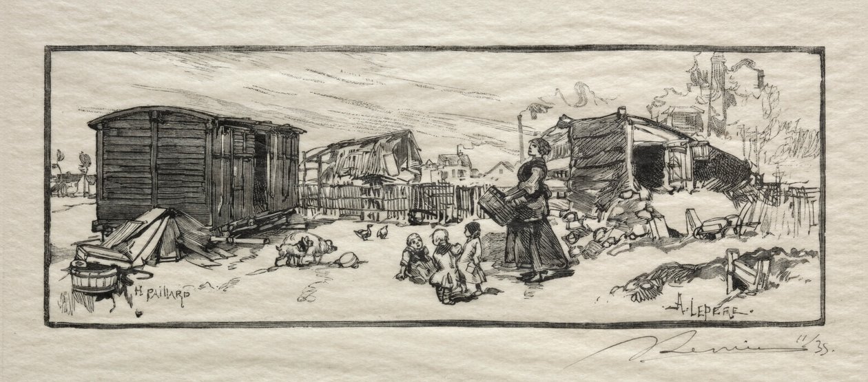 Das Kutschenhaus Le wagon-logement von Auguste Louis Lepère