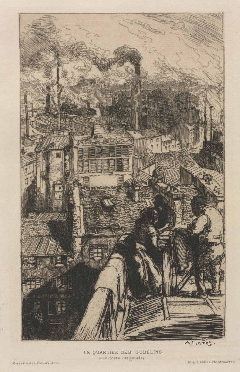 Das Gobelin-Viertel von Auguste Louis Lepère