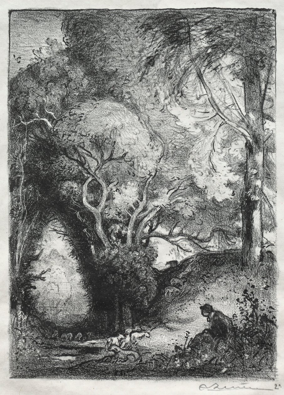 Die Schlucht im Juni von Auguste Louis Lepère