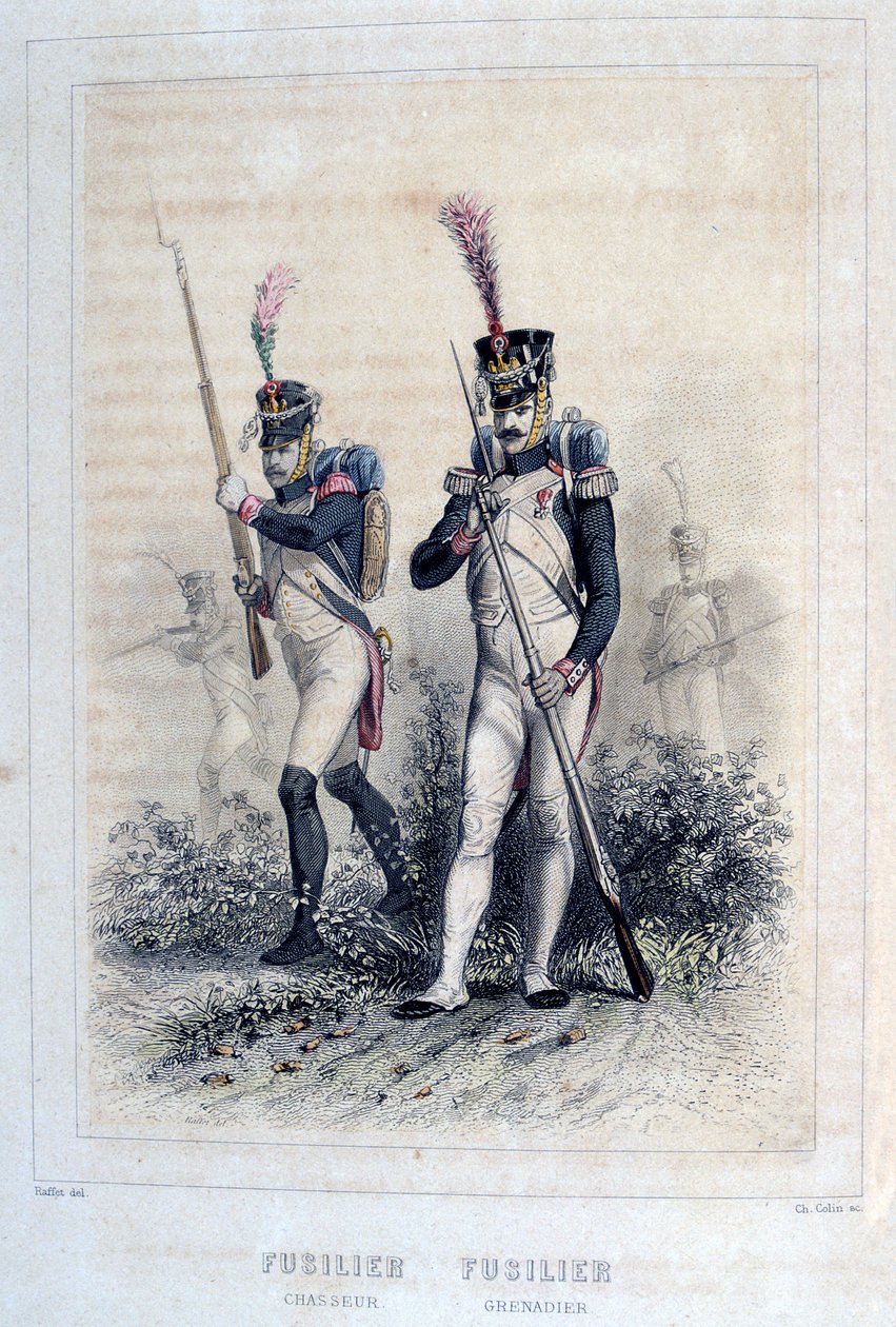 Füsiliergrenadier und Füsilierjäger, 1859 von Auguste Raffet
