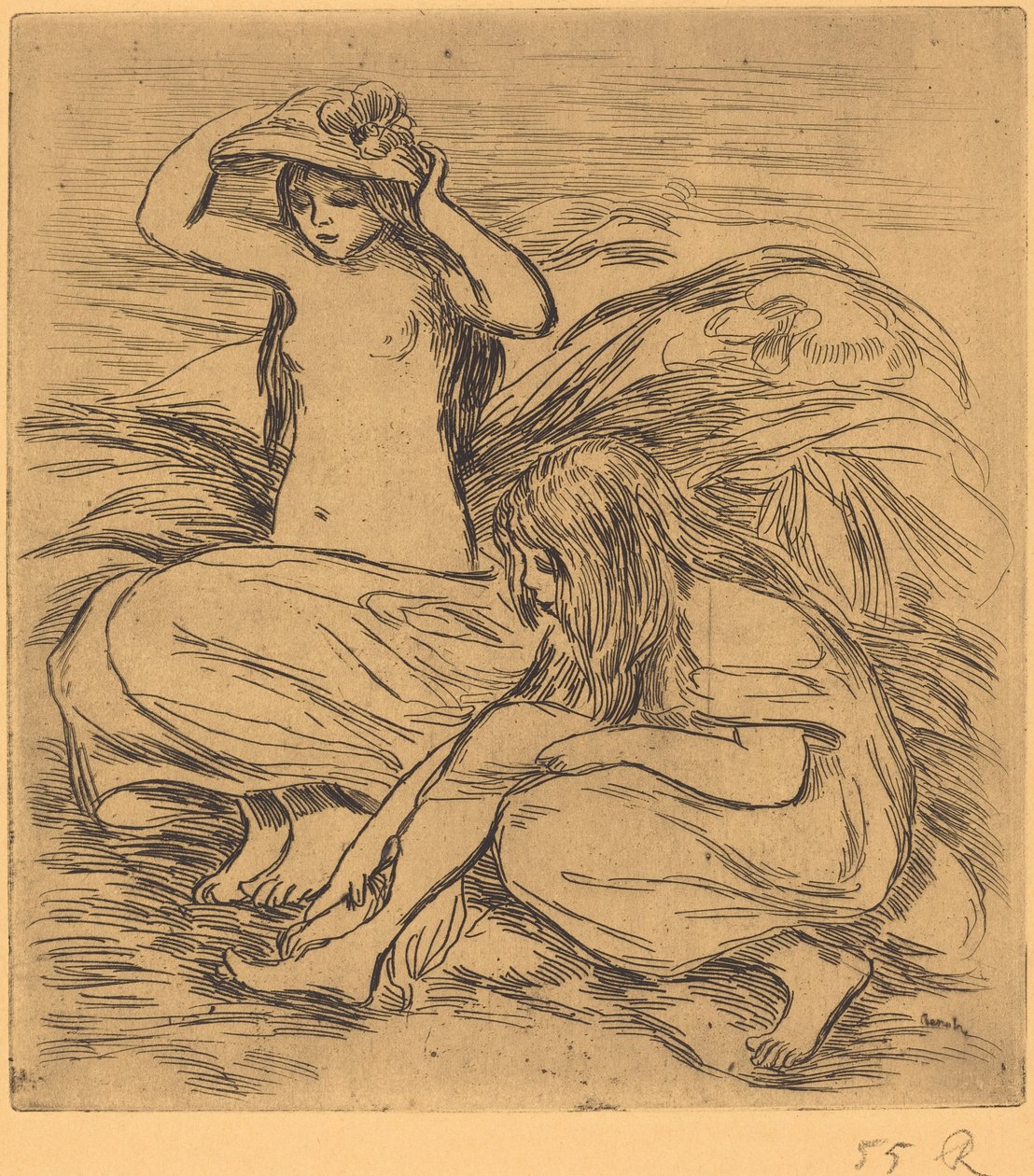 Die zwei Badenden von Auguste Renoir