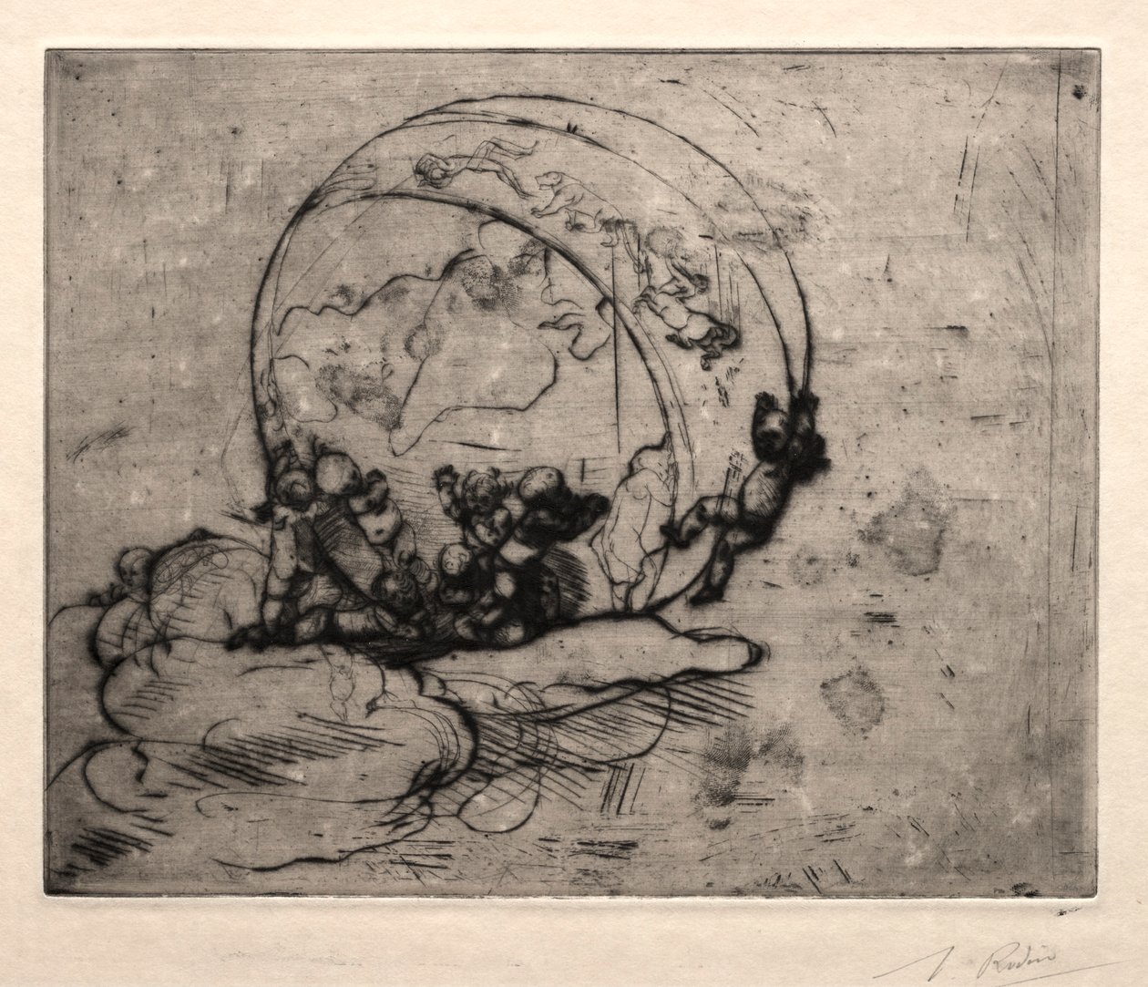 Cupids führen die Welt, 1881 von Auguste Rodin