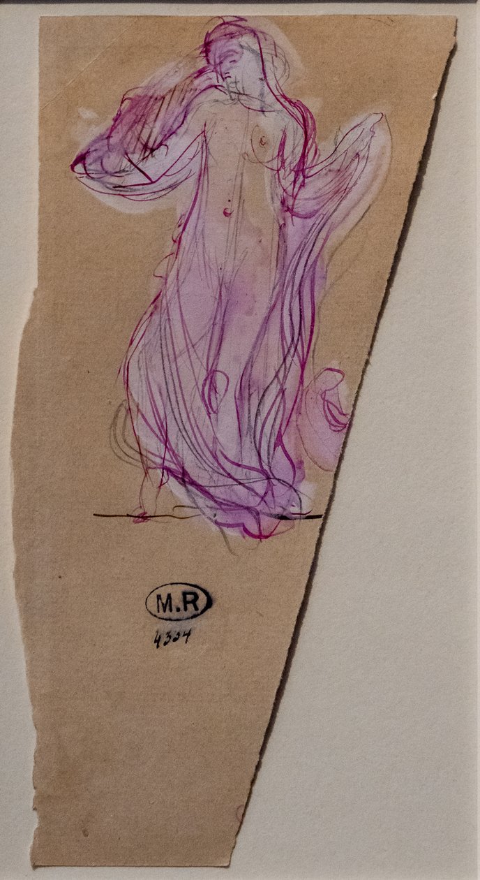 In Schleier gehüllte Frau von Auguste Rodin