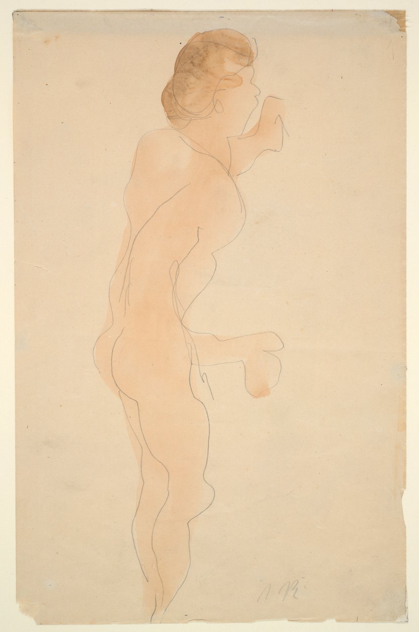 Nackte stehend, Seite und Rücken von Auguste Rodin