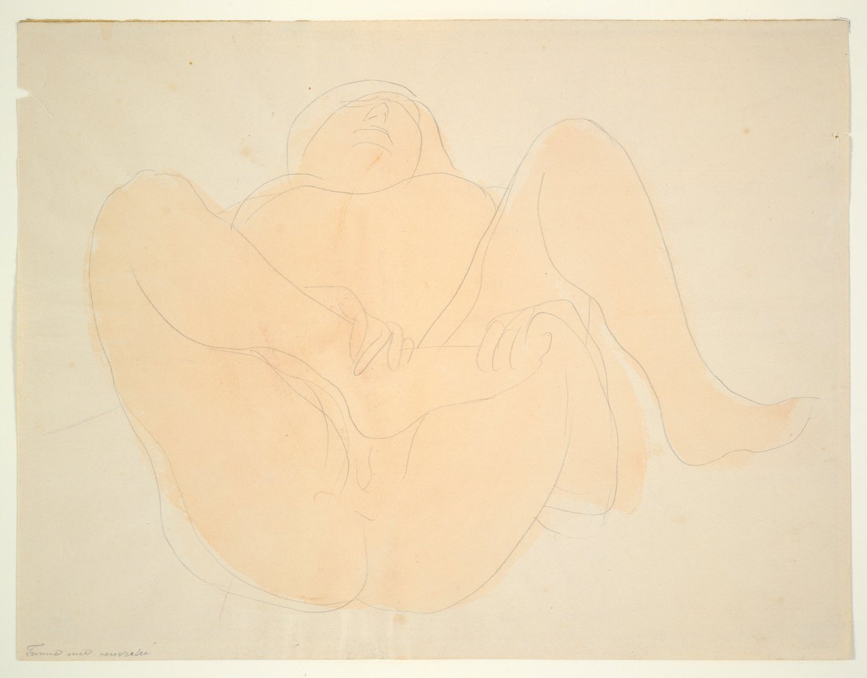 Liegender weiblicher Akt von Auguste Rodin