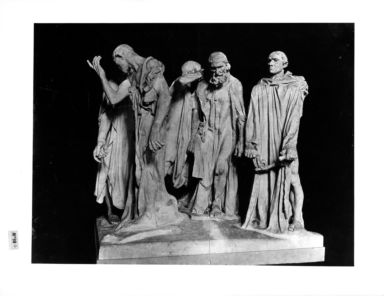 Die Bürger von Calais, 1889 (Gips) von Auguste Rodin