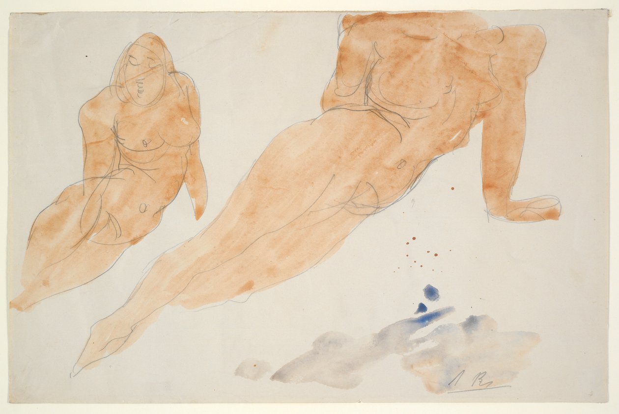 Zwei liegende Akte von Auguste Rodin
