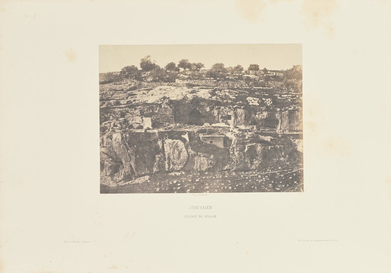 Jerusalem. Dorf Siloam von Auguste Salzmann