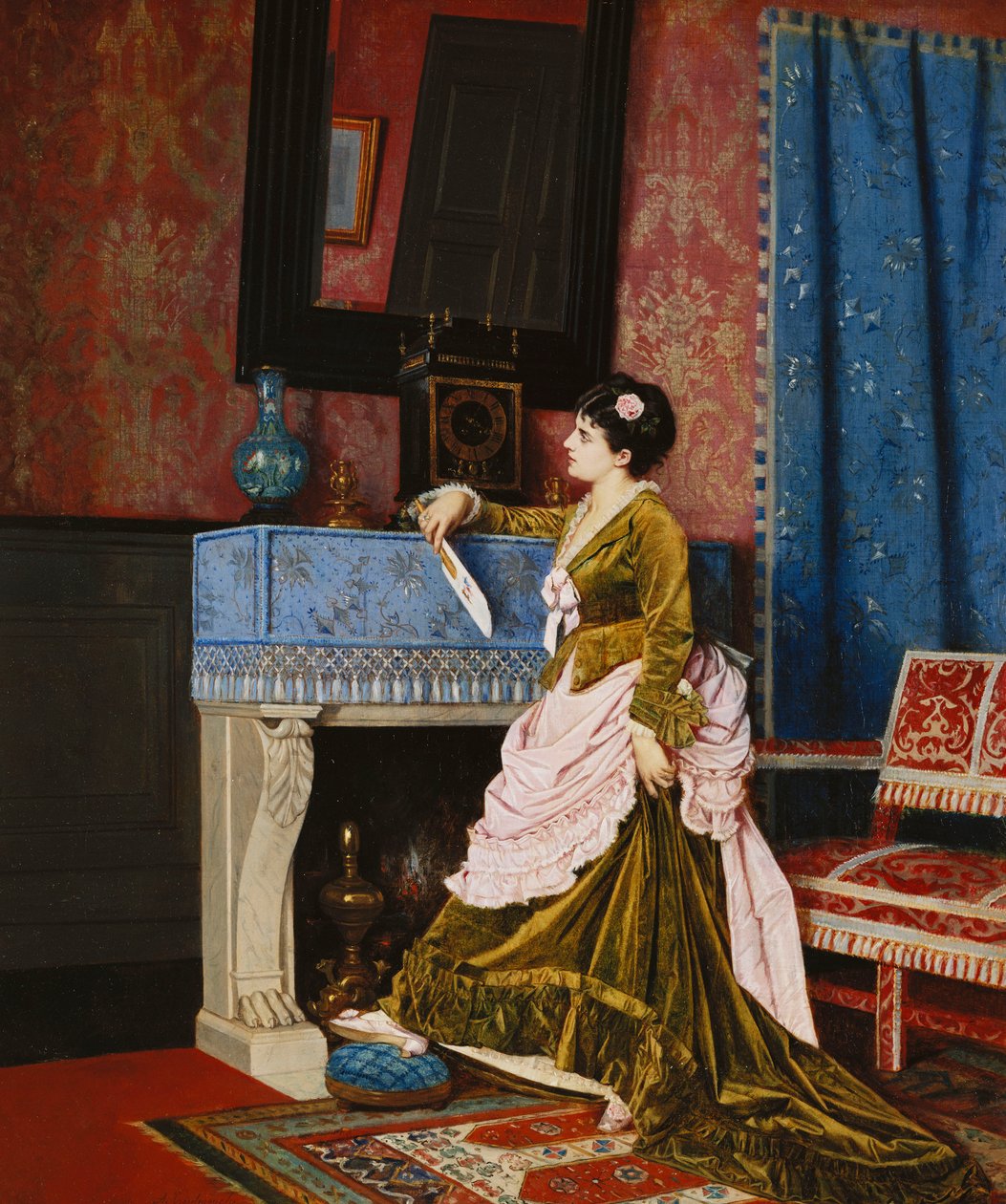 Ein Moment der Reflexion von Auguste Toulmouche
