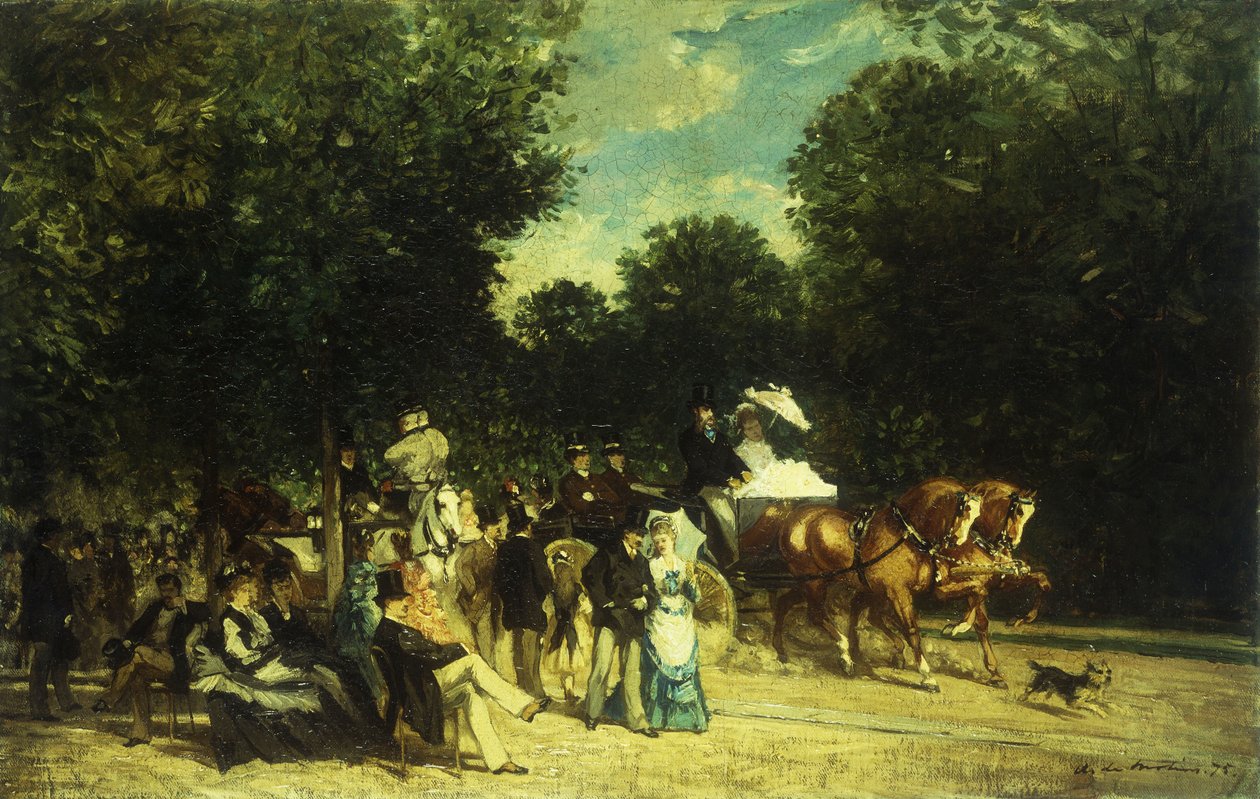 Ein Tag im Park, 1875 von Auguste de Molins